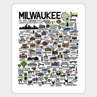 Milwaukee Map Sticker